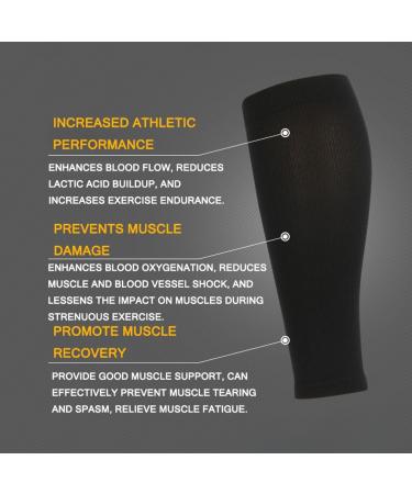 Buy Highly Elastic Calf Compression Sleeves for Men & Women | Shin Splint Support | Footless Calf Support Socks - Large Skin Color - Buy Online on GoSupps.com