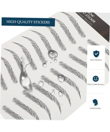 Hemoton 18 Sheets Imitation Eco Eyebrow Sticker Imitation Eyebrow Fake Eyebrow 4d Transfer Stickers - Buy Online on GoSupps.com