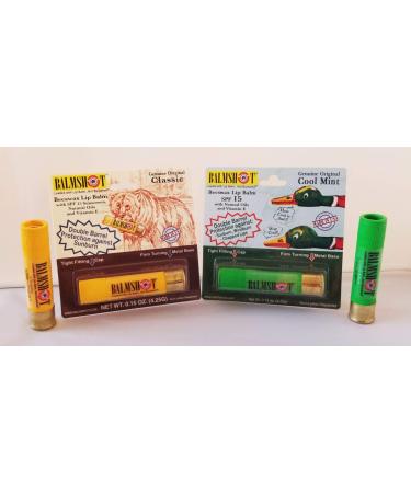 BALMSHOT Lip Balm Duo Pack - Classic & Cool Mint Flavors - Buy Online on GoSupps.com