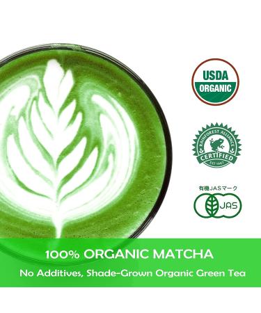 Camel Certified Organic Matcha Green Tea Powder - Culinary Grade 4 oz | First Harvest Pure Matcha Powder for Baking, Latte, Smoothies | High in Antioxidants, Detox | Gluten Free, Vegan | 4 Ounce Pack - Buy Online on GoSupps.com