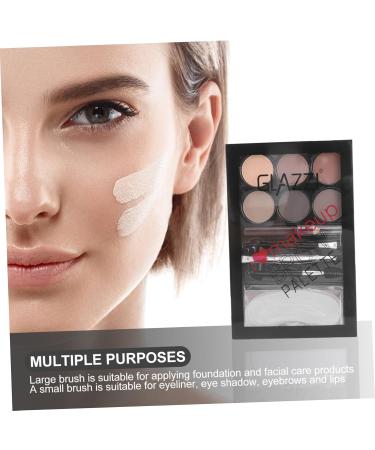 MAGICLULU 1 Set Eyebrow Powder Set Glitter Makeup Pigmented Matte Cosmetic Supply Eyebrow Stickers Brush - Buy Online on GoSupps.com