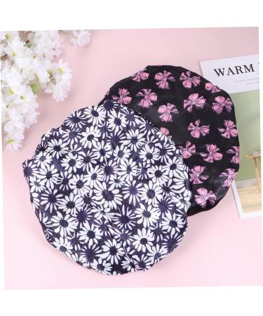 DOITOOL 2pcs Women Swim Cap Hats | Elastic Shower Caps for Bathing & Hair Salon | Miss Dry Towel | Assorted Colors - Buy Online on GoSupps.com