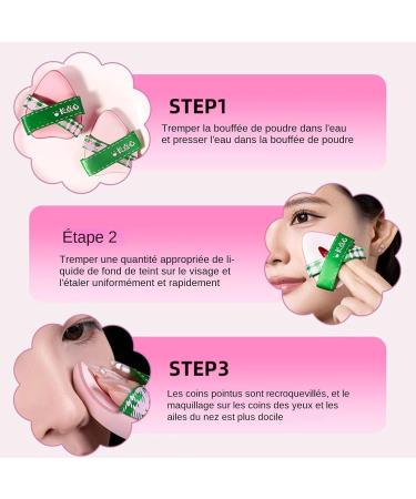 Makeup Puff Applicator - Makeup Stamp Beauty Tool | Soft Sponge for Makeup Application Accessory for Beauty Routine Easy Use Gentle Application - Buy Online on GoSupps.com