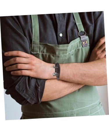 VALICLUD 2pcs Denim Themed Bracelet Wrist Keychain Bracelet Mens Bracelet Wrist Decoration for Men Men's Bracelets Vintage Bracelet for Men Wrist Jewelry Leather Backpack Man Key Chain 8.00X8.00X1.00CMx2pcs Brownx2pcs - Buy Online on GoSupps.com