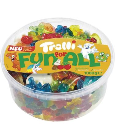 Trolli Fun for All Fruit Gum Mix Gluten Free 1000g | By Shanza Departmentals - Buy Online on GoSupps.com