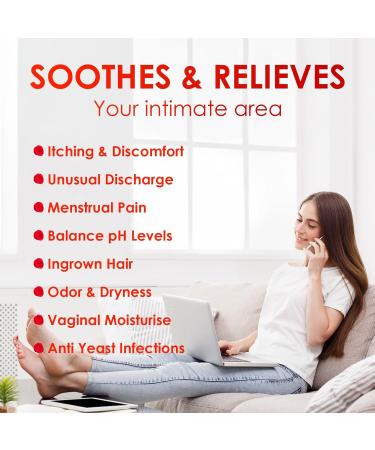 2 Pack Yoni Oil - Organic Feminine Oil for pH Balance & Odor Elimination | Natural Deodorant & Moisturizer with Rose Essential Oil - Buy Online on GoSupps.com