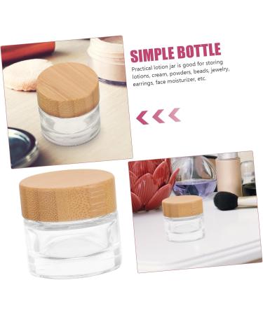 minkissy Body Butters Lotion Container Makeup Containers Mini Terrarium Makeup Samples Terrarium Container Clear Container Mini Containers Body Butter Jars Glass Travel Wood Cosmetic Bottle - Buy Online on GoSupps.com
