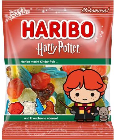  SWEET BUDDIES Harry Hermione Ron Luna & Draco Special Edition 160g Pack of 5 Candy Bags - Mixed Fruit Gum with Golden Snack Talking Hat Hedwig Owl and More - Edition - Buy Online on GoSupps.com
