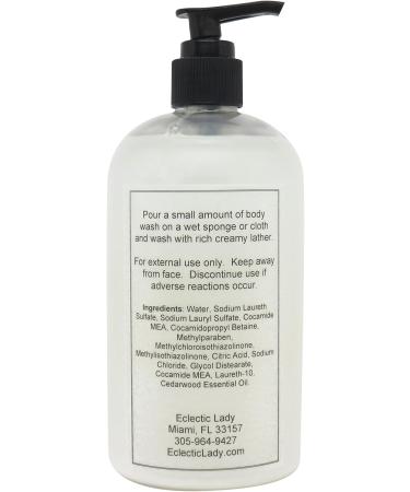 Eclectic Lady Liquid Pearl Body Wash - Cedarwood Essential Oil Scent 3-in-1 Use For Bubble Bath Hand Soap & Body Wash Phthalate-Free Cedarwood Essential Oil Fragrance Handcrafted in USA (16 oz) 16 Fl Oz (Pack of 1) - Buy Online on GoSupps.com
