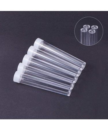 PandaHall 100pcs Clear Plastic Tube Bead Containers - Small Empty Storage Tubes Set for Beads with Lid - 15ml Transparent Organizers Boxes (75x13mm) - Pack of 100 - Buy Online on GoSupps.com
