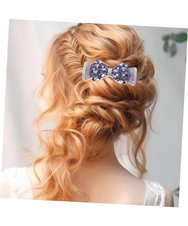 FRCOLOR rhinestones hair clips for women formal small hair clips hair clips for women top clip women hairpin crystal clip hairpin bow tie back of head simple purple Metal large women's - Buy Online on GoSupps.com