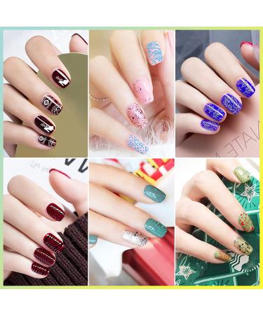 Biutee Nail Stamping Set - 12 Plates, 1 Stamper & Scraper, Gift Box Included | French Tip & Floral Patterns - Buy Online on GoSupps.com