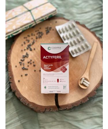 Actyferil Compl ment Alimentaire - Apport en Fer et Fatigue - Cuivre Vitamines Inuline - Fabrication Fran aise Origine V g tale - 60 G lules - Buy Online on GoSupps.com