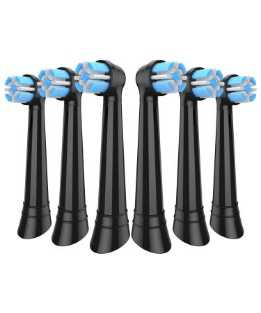 Pack of 6 MERUYOO replacement brushes Compatible with Oral B iO toothbrush heads (black) - Buy Online on GoSupps.com