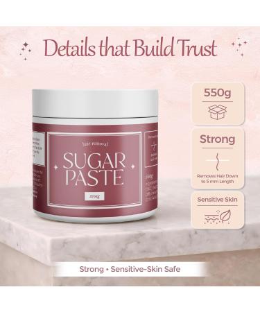 P te de Sucre Forte pilation au Sugaring pour une Peau Lisse Hypoallerg nique & Peaux Sensibles Retire les Poils d s 5 mm 550 g - Buy Online on GoSupps.com