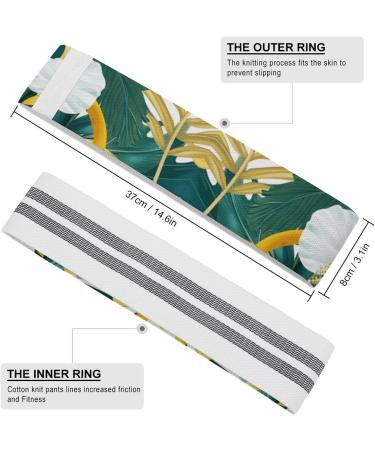 Shop Tropical Leaves Resistance Bands | Elastic Fitness Bands for Strength Training | International Shipping Available - Buy Online on GoSupps.com