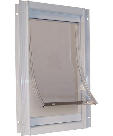 Ideal Pet Products Deluxe Aluminum Super Large Pet Door - 15 x 20 Flap Size, White - Buy Online on GoSupps.com