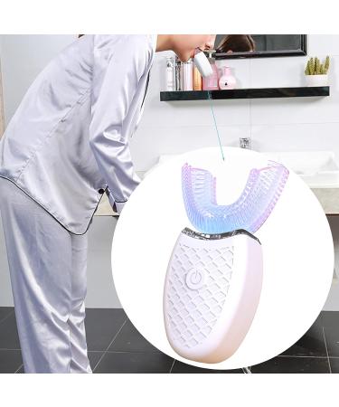 Clenp Electric Toothbrush - U-Shaped Ultrasound Silicone 360 Automatic Blue Light Toothbrush for Adults - Perfect for Home Use - Buy Online on GoSupps.com