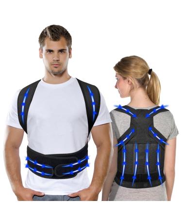 Back Brace Posture Corrector for Women and Men Version Lumbar Support for Posture Improving and Pain Relief Upper and Lower Back Pain Relief - Scoliosis Hunchback Spine Corrector (Large)