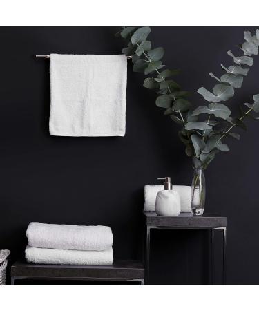 60 Pcs 12x12 Inch White Cotton Washcloths Set - Absorbent & Multipurpose Face Towels for Bathroom & Kitchen - Machine Washable Gym Towels & Cleaning Rags - Buy Online on GoSupps.com