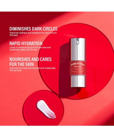 Retinol Eye Cream for Dark Circles & Puffiness | Hyaluronic Acid & Collagen | Smooth Fine Lines & Tighten Skin - Buy Online on GoSupps.com