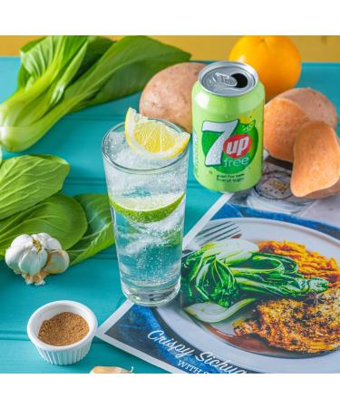 7up Lemon Lime No Sugar Free Cans 330ml (24) - Buy Online on GoSupps.com