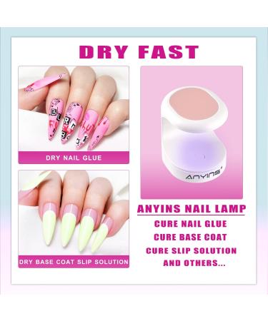 Mini UV Nail Lamp 16W for Gel Nails - Portable & Professional Nail Dryer (Pink) - Buy Online on GoSupps.com