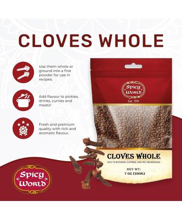 Whole Cloves Bulk 400g Bag (14oz) - Great for Foods Tea Pomander Balls and even Potpourri - by Spicy World - Buy Online on GoSupps.com