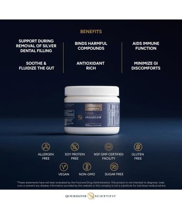 Quicksilver Scientific AmalgaClear - Detox Support with Modified Citrus Pectin & Silica Extract (73g) - Buy Online on GoSupps.com