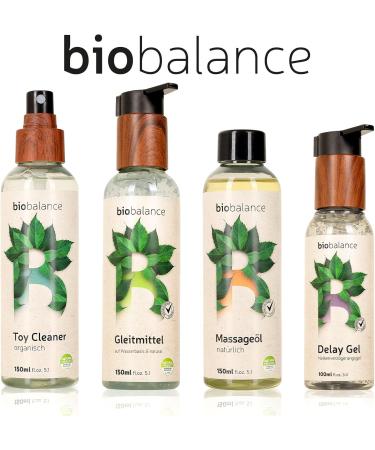 Organic Balance Vegan Massage Oil 150ml - Vitamin E & Shea Butter - Dermatologically Tested Anti-Stress Wellness Oil in Recycled Bottle - Buy Online on GoSupps.com