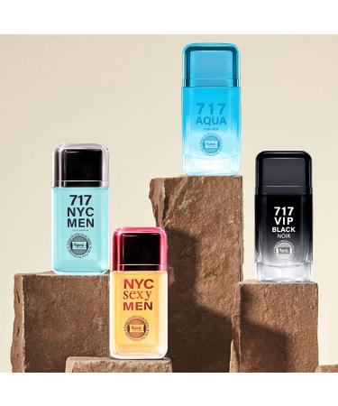 Hybrid & Company Men's 4 Pcs Classsic Scent Spray Eau De Toilette Spray 717 AQUA 717 SEXYMEN 717 VIP BLACK NOIR 717 NYCMEN 3.4 Fl Oz (Pack of 4) - Buy Online on GoSupps.com