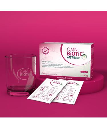 OMNi BiOTiC METAtox - 30 Sachets | 9 Bacterial Strains | 15 Billion Bacteria | Vegan Powder for Daily Intestinal Flora Support - Buy Online on GoSupps.com