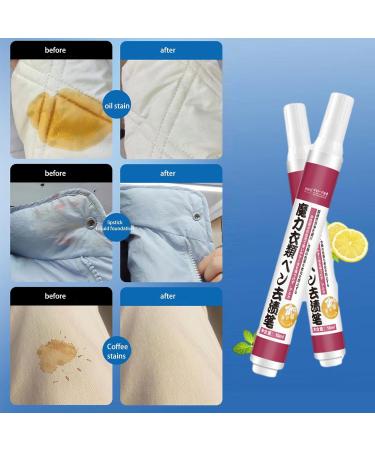 North sea Stain Removal Pen | 10ml Fabric Stain Remover | Instant Travel Stain Remover Pen Wash Free Laundry Clean Pen Portable Bleach Pen for Clothing - Buy Online on GoSupps.com