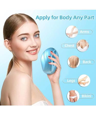 CHAUSA NANO Hair Remover - Painless & Fast Crystal Hair Remover for Body Legs & Back | Reusable Magic Peeling Stone (Blu) - Buy Online on GoSupps.com