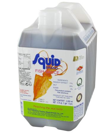Squid Fish Sauce 4.5 L / Bottle - Pack of 1, 2, 3 and 4 Bottles - Free Shipping to France - Shipping from France by Sté Bo Ti