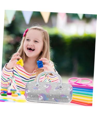 Solustre 5-Pack Portable Kids Glasses Case - Stylish Leather Sunglasses Holder for Children with Handle - Perfect for Girls - Travel-Friendly PU Brillen Case (16x7x4 cm) - Buy Online on GoSupps.com