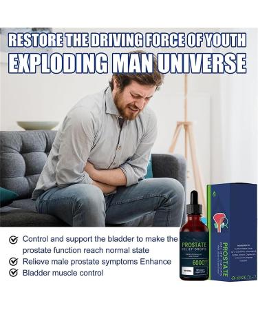 Prostate Treatment Drops Prostate Relief Drops Prostate Health Drops Natural Herbal Drops for Male Prostate Effective Relief of Prostate Discomfort (2 Bottles) - Buy Online on GoSupps.com