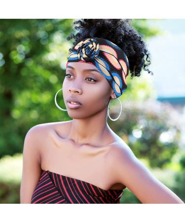 African Headband Set - 8 Pieces Elastic Boho Print Hairband for Black Women | Vibrant Style - Buy Online on GoSupps.com