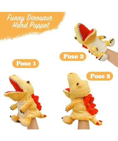 Lilizzhoumax Simulation Stegosaurus Hand Puppet Plush Toy - Interactive Dinosaur Role-Playing Toy for Kids - Buy Online on GoSupps.com