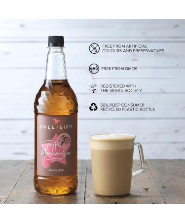 Sweetbird Toasted Marshmallow Syrup (1L) - Vegan-Friendly Flavored Syrup - Buy Online on GoSupps.com
