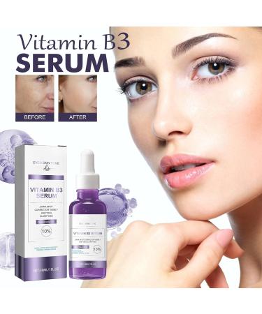Mikabila (04)30ml*2 Vitamin B3 Niacinamide Face Serum Niacinamide Facial Serum with Vitamin B3 Anti-Wrinkle Anti-Ageing Serum Dark Spots Corrector Reduce Fine Lines Wrinkles Anti Pigment Spot Serum - Buy Online on GoSupps.com
