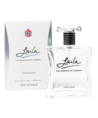Geir Ness Laila Eau de Parfum Spray - Long Lasting Fresh Airy and Clean Fragrance for Women - Blend of Fruity and Floral Scent - 3.4 oz