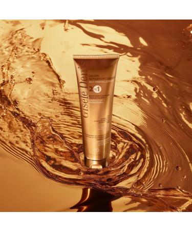 De Ruy Perfumes GIS LE DENIS Selftanning body lotion 150 ml 2in1 body lotion gradual tanning selftanner for the body with DHA erythrulose hyaluronic acid and arginine vegan formula - Buy Online on GoSupps.com