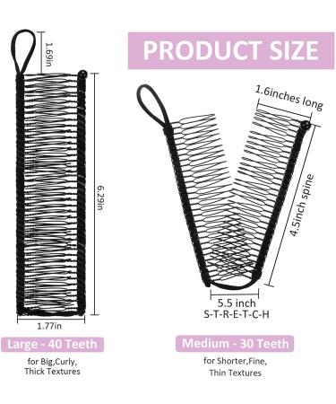 Original Banana Hair Clips for Women - Small & Large in 4 Colors | Durable Hold for Thin & Thick Hair - Big Light Coffee Color - Buy Online on GoSupps.com