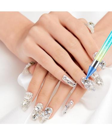 Ouligay 2Pcs Rhinestone Picker Dotting Pen - Nail Art Gem Pick up Tool for DIY Crafts - Buy Online on GoSupps.com