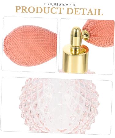 FOMIYES Air Bag Spray Bottle Travel Perfume Sprayer Rose Spray Bottle Vintage Perfume Bottle Perfume Sprayer Glass Makeup Cosmetic Old Fashioned Crystal Glass Essential Oil Bottle 100 ml Pink - Buy Online on GoSupps.com
