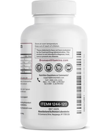 Bronson D-Mannose 500 MG Vegetarian Friendly Formula Non-GMO, 120 Capsules 120 Count (Pack of 1) - Buy Online on GoSupps.com