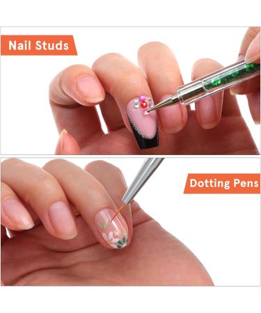 Ipetboom 1 Set Nail Rhinestones Kit - Nail Charms Decorative Round Rhinestones Manicure Kit with Nail Rhinestone Glue Gel Multi Shapes Nail Charms Face Gems Manicure Kit With Dotting Pens - Buy Online on GoSupps.com