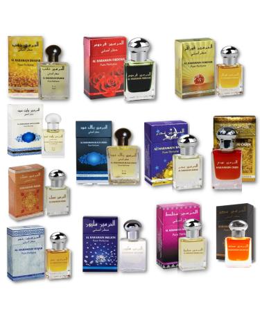 Al Haramain Collection 12 PCS Perfume Oil - 15Ml (0.51 Oz). (15ml ELEGANT) 0.51 Fl Oz (Pack of 12) ELEGANT - Buy Online on GoSupps.com