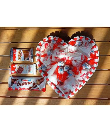 Heart-Shaped Chocolate Sweets Box - Unique Gifts for Birthdays Children's Day & Mother's Day | Raffaello Chocolate Bikes & More - Buy Online on GoSupps.com